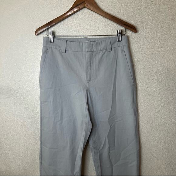 Vince Low-Rise Washed Cotton Crop Pant in Lunar Dust Grey NEW 2 - Picture 3 of 8